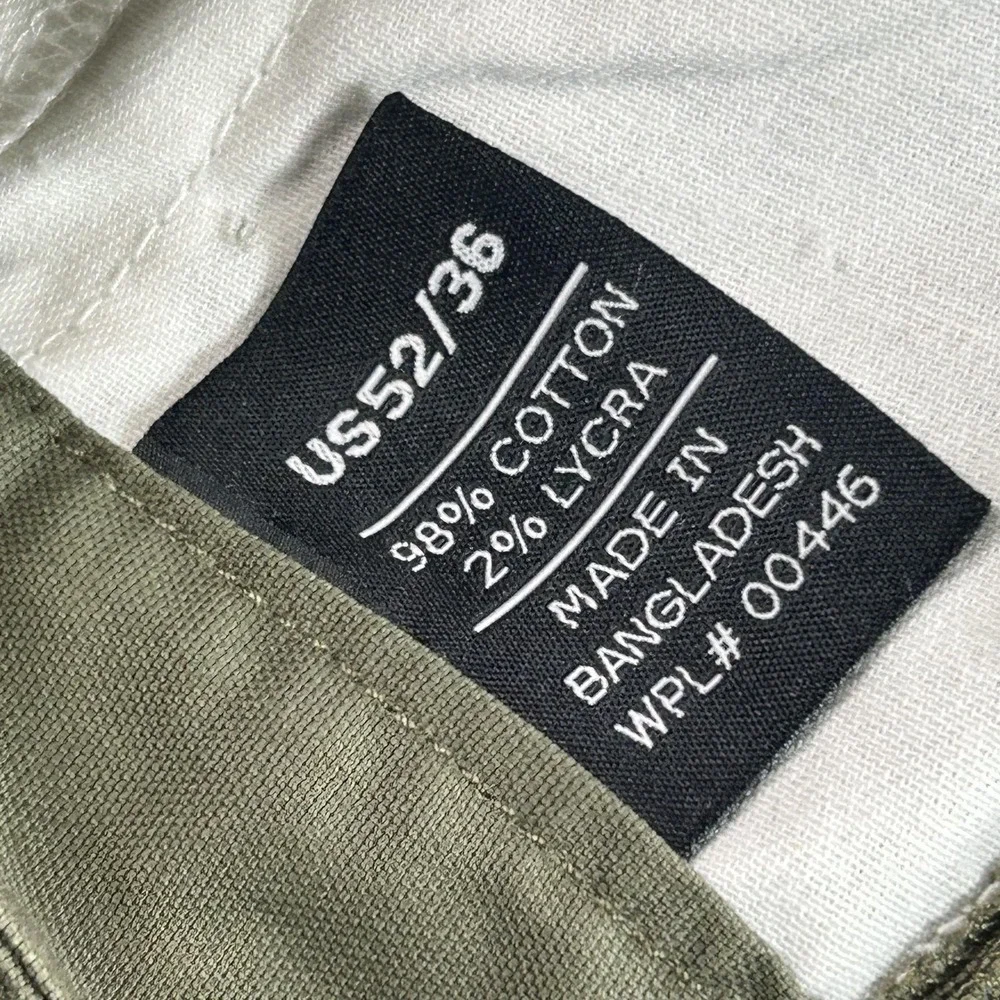 NEW Vertx Cargo Pants Mens 52x36 Green Stretch Relaxed Fit Workwear Outdoor